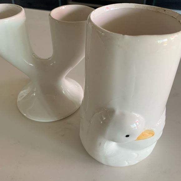 4 / 20$ SALE Deux Vintage Ceramic Vases - Picture 5 of 11